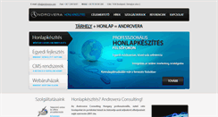 Desktop Screenshot of honlapkeszites.androvera.com