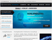 Tablet Screenshot of honlapkeszites.androvera.com